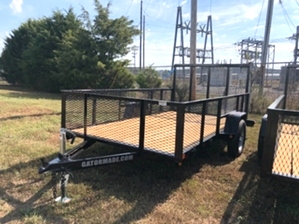 Utility Trailer With Tall Sides 6x12 Utility Trailer With Tall Sides 6x12. Single axle with diamond tread fenders 