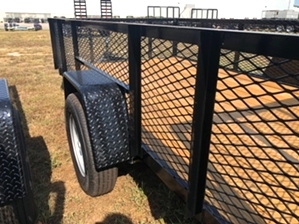 Utility Trailer With Tall Sides 6x12