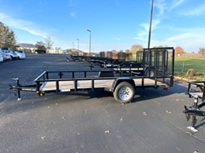M10041 M10041, Utility trailer Single axle 14ft 2,990 GVWR Spring assist gate Dexter EZ lube hub axles 
